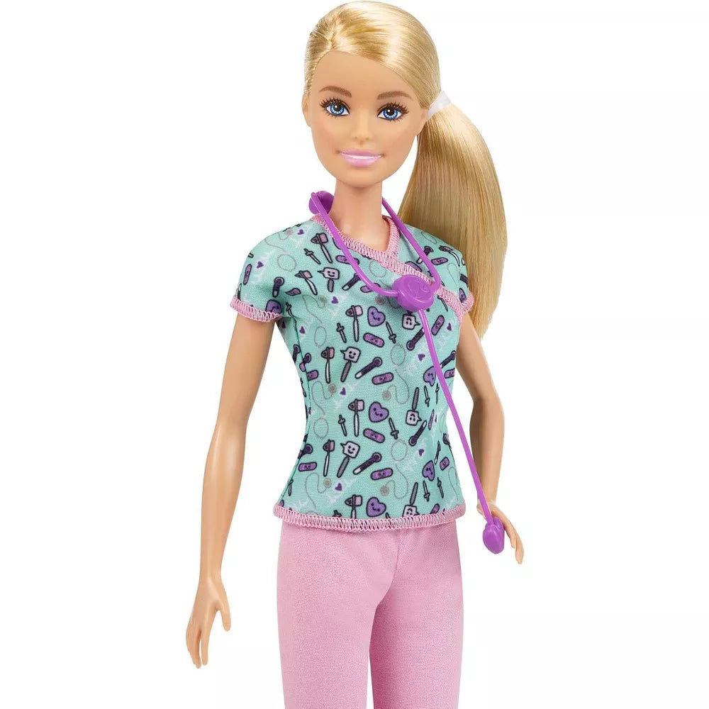 Barbie Nurse Fashion Doll with Stethoscope thumbnail