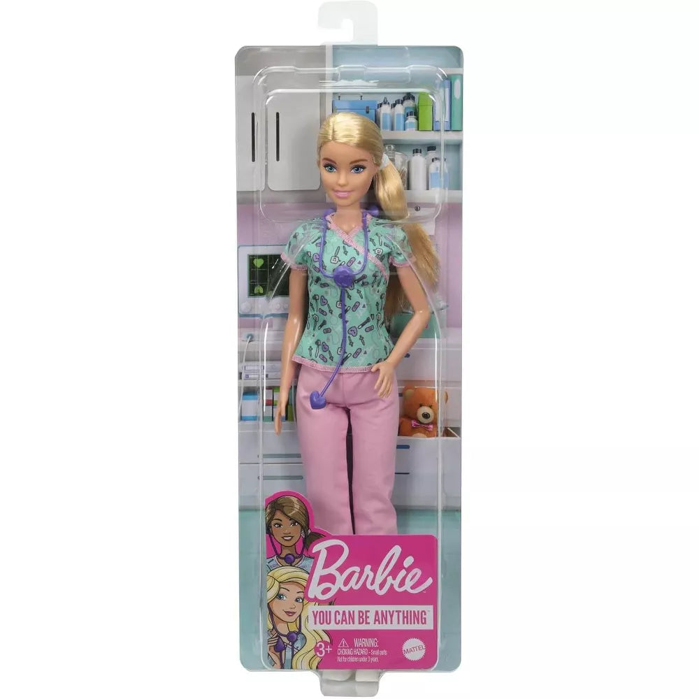 Barbie Nurse Fashion Doll with Stethoscope thumbnail