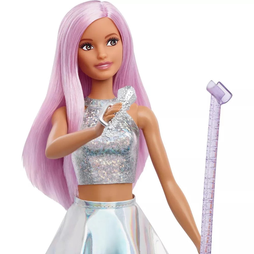 Barbie Pop Star Doll with Microphone & Pink Hair thumbnail