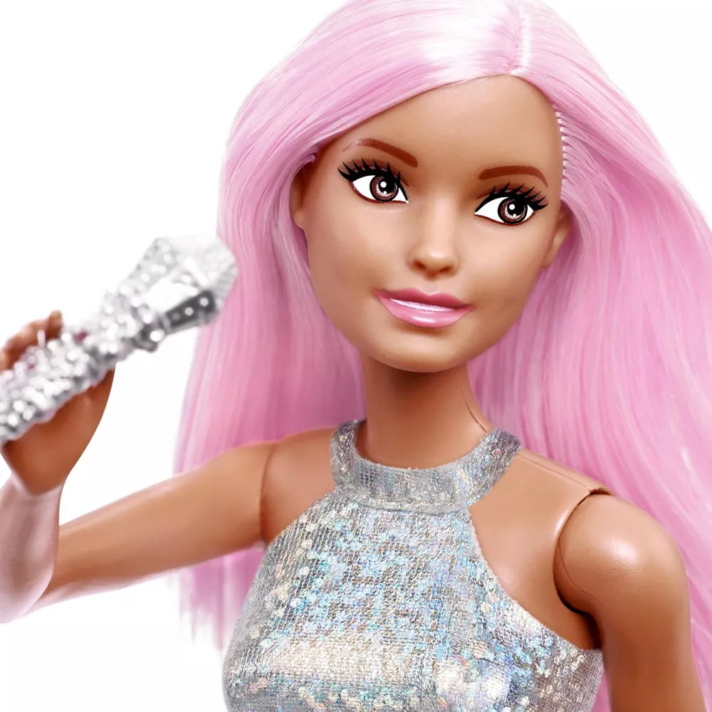 Barbie Pop Star Doll with Microphone & Pink Hair thumbnail