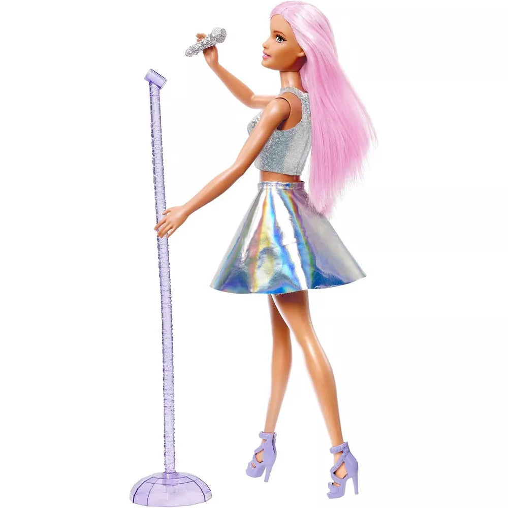 Barbie Pop Star Doll with Microphone & Pink Hair thumbnail