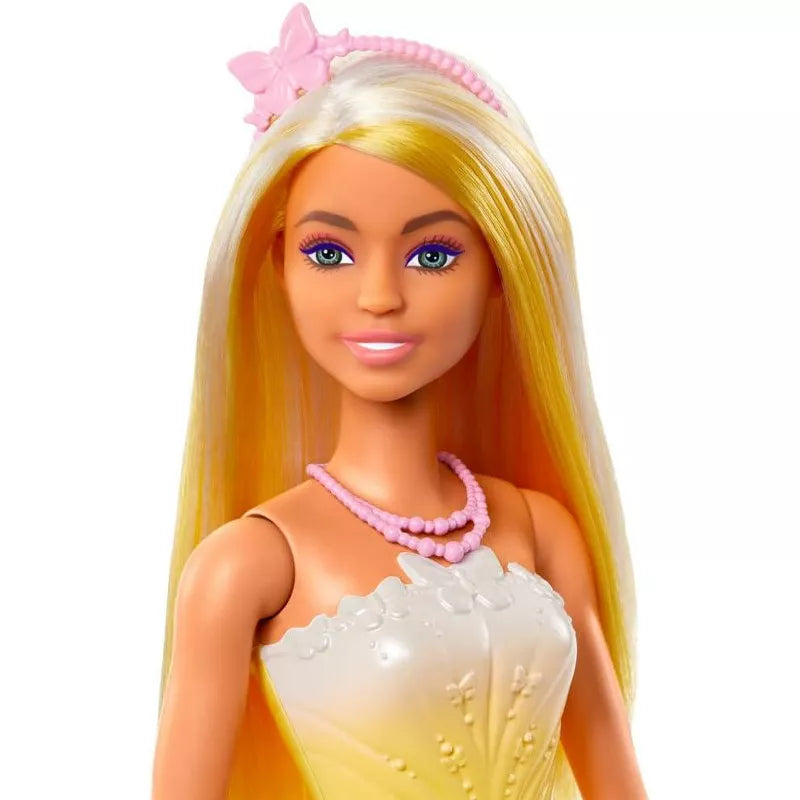 Barbie Royal Doll with Brightly Highlighted Hair, Butterfly-Print Skirt and Accessories thumbnail