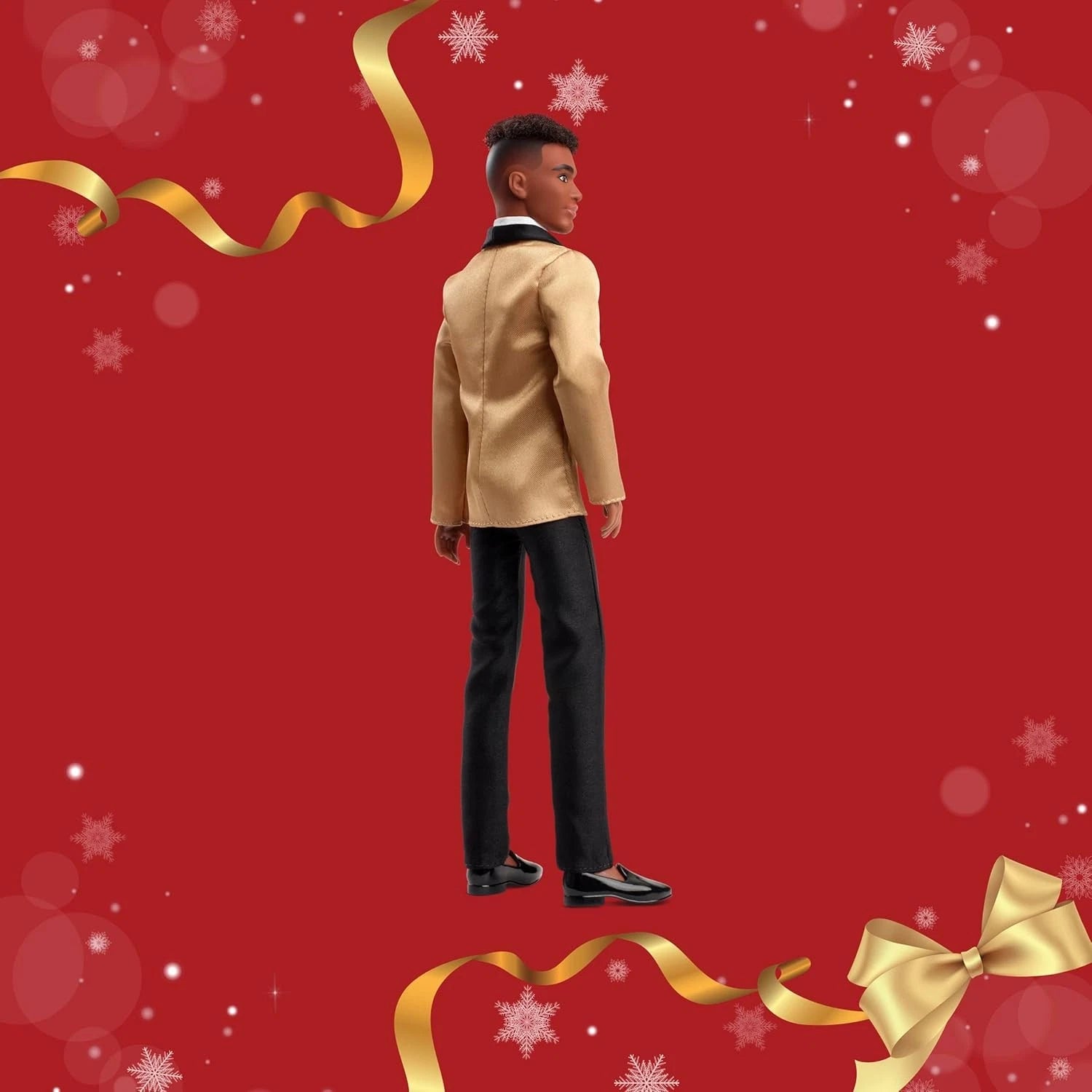 Barbie Signature 2025 Holiday Blonde Ken Collectible Doll with Festive Outfit, Accessories, and Collector-Quality Design for Display and Imaginative Play thumbnail