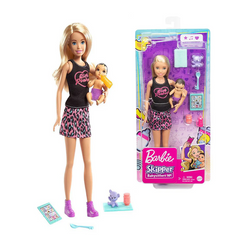 Barbie Skipper Babysitters Inc Dolls And Accessories. This set encourages imaginative role-play as kids step into the role of a babysitter, nurturing the baby doll and boosting creativity and social development. GRP13