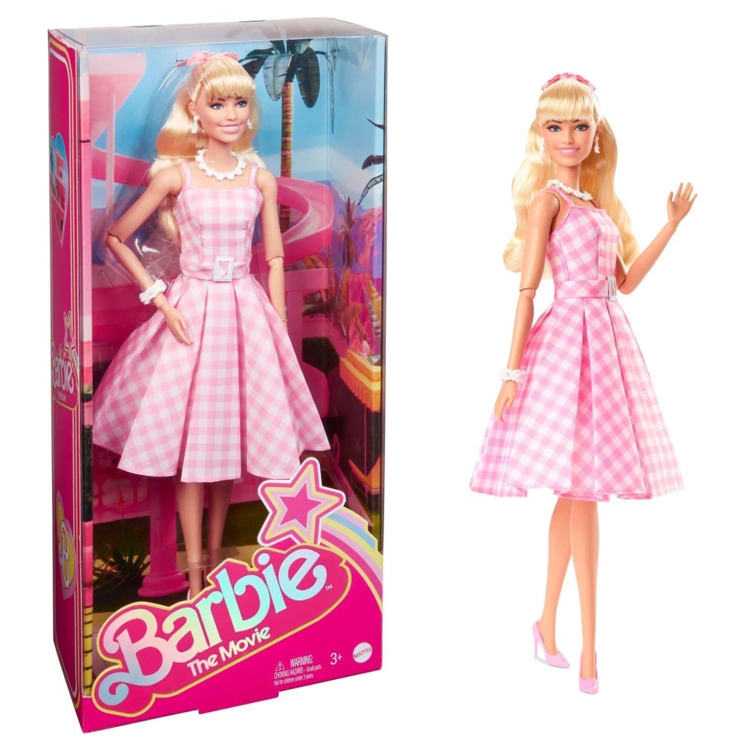Barbie The Movie Doll, Margot Robbie As Barbie In Gingham Dress