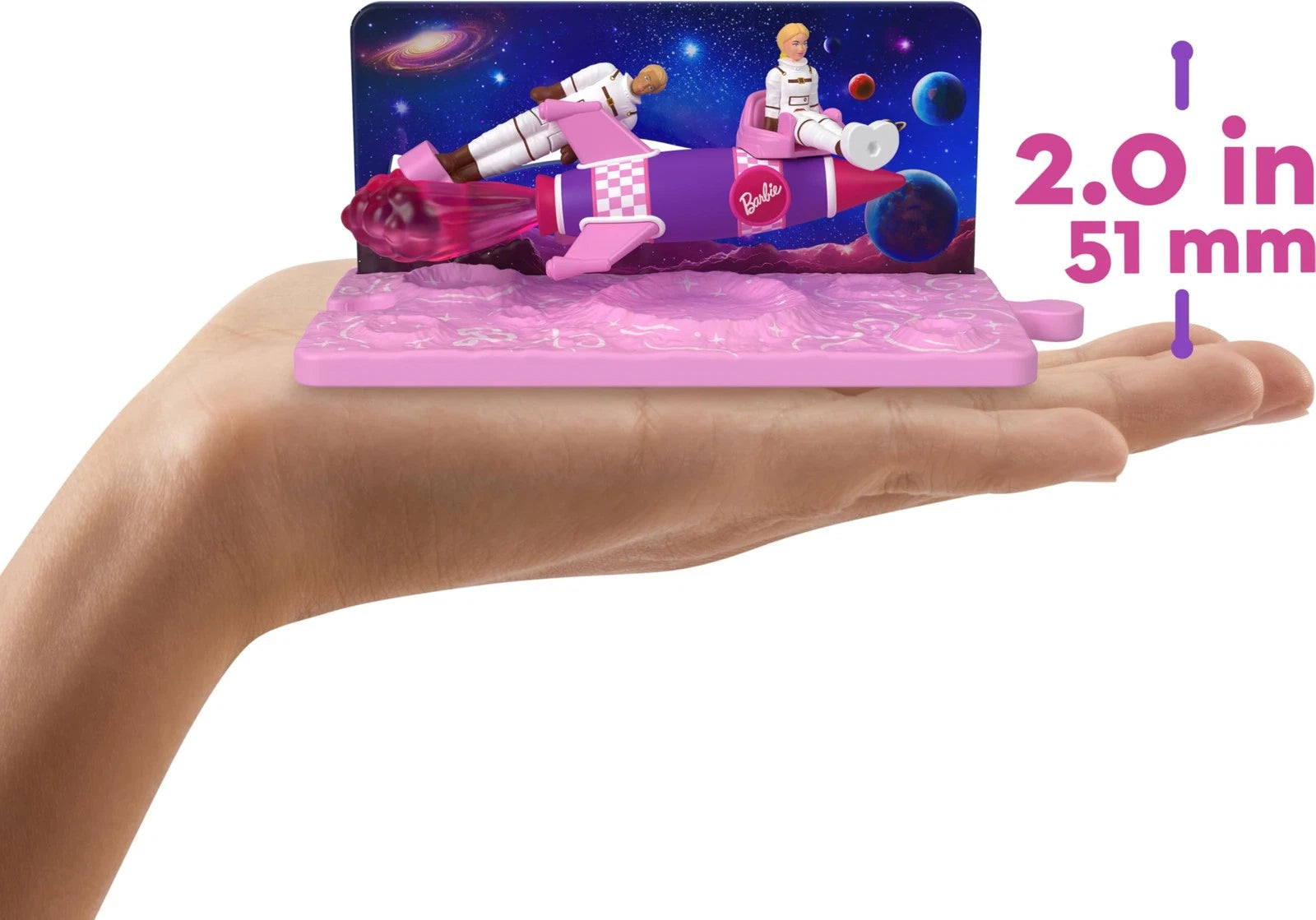 Barbie Mini BarbieLand The Movie Vehicle Collection, Includes 8 1.5-inch Dolls & 4 Vehicles Inspired by The Film thumbnail