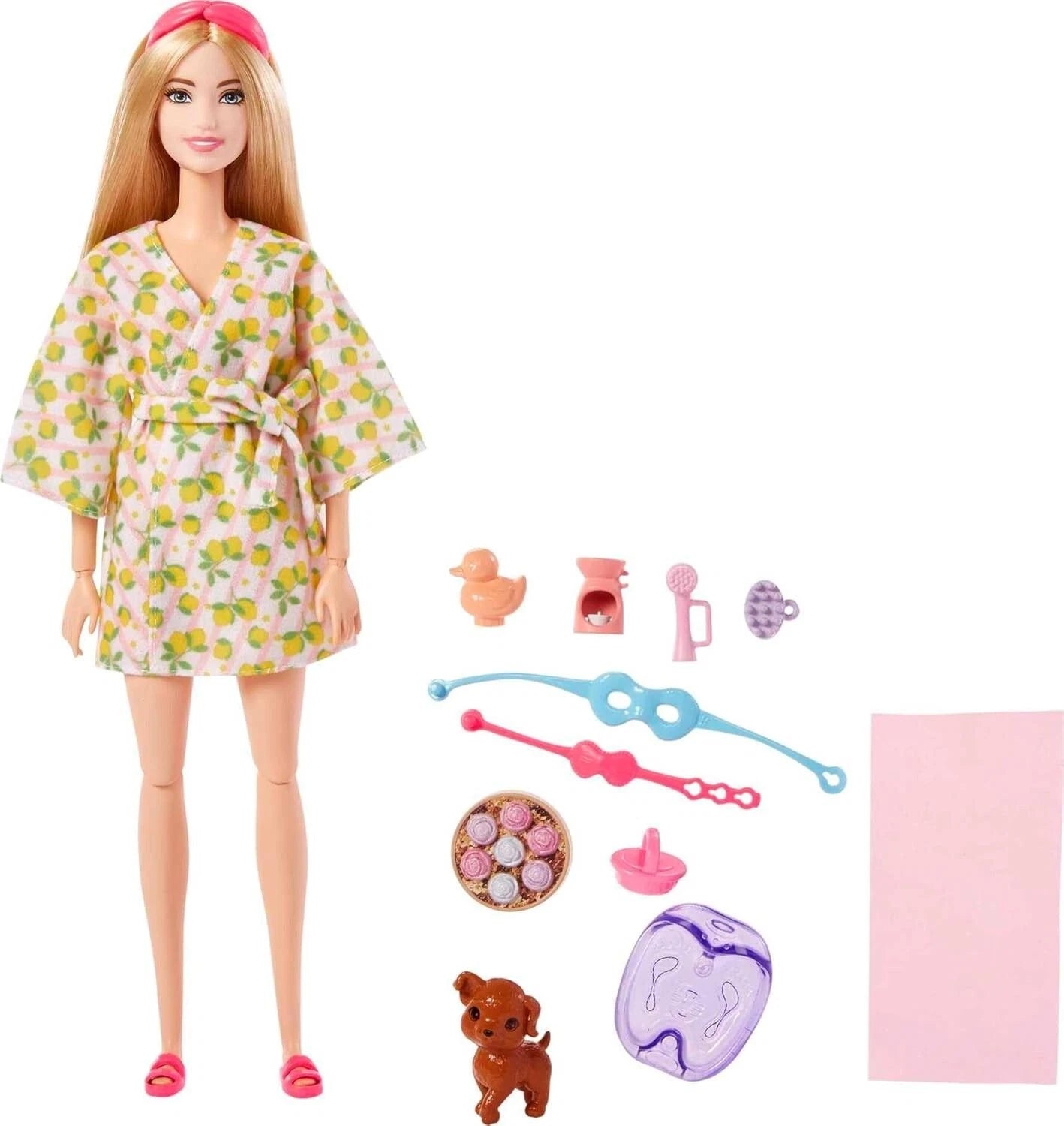 Barbie Wellness Self-Care Spa Day Doll with Puppy and Accessories for Imaginative Play thumbnail