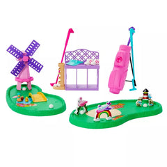 Barbie World Mini Golf Toy Playset with 22 Pieces Including Clubs, Balls, Visor, Shoes, & More