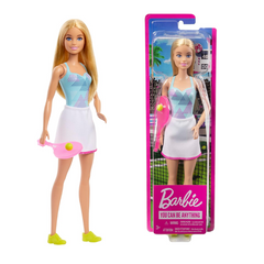 Barbie You Can Be Anything Tennis Player Doll. Barbie as a tennis player inspires confidence and empowerment in young girls, motivating them to chase their dreams and explore sports, while promoting a healthy self-image. HBW98