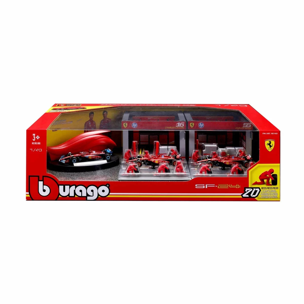 Bburago Deluxe Formula 1 Paddock Set – Ferrari thumbnail
