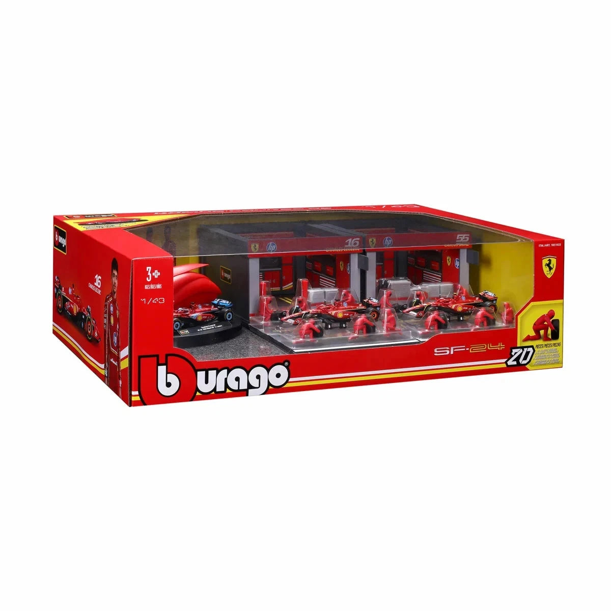 Bburago Deluxe Formula 1 Paddock Set – Ferrari thumbnail