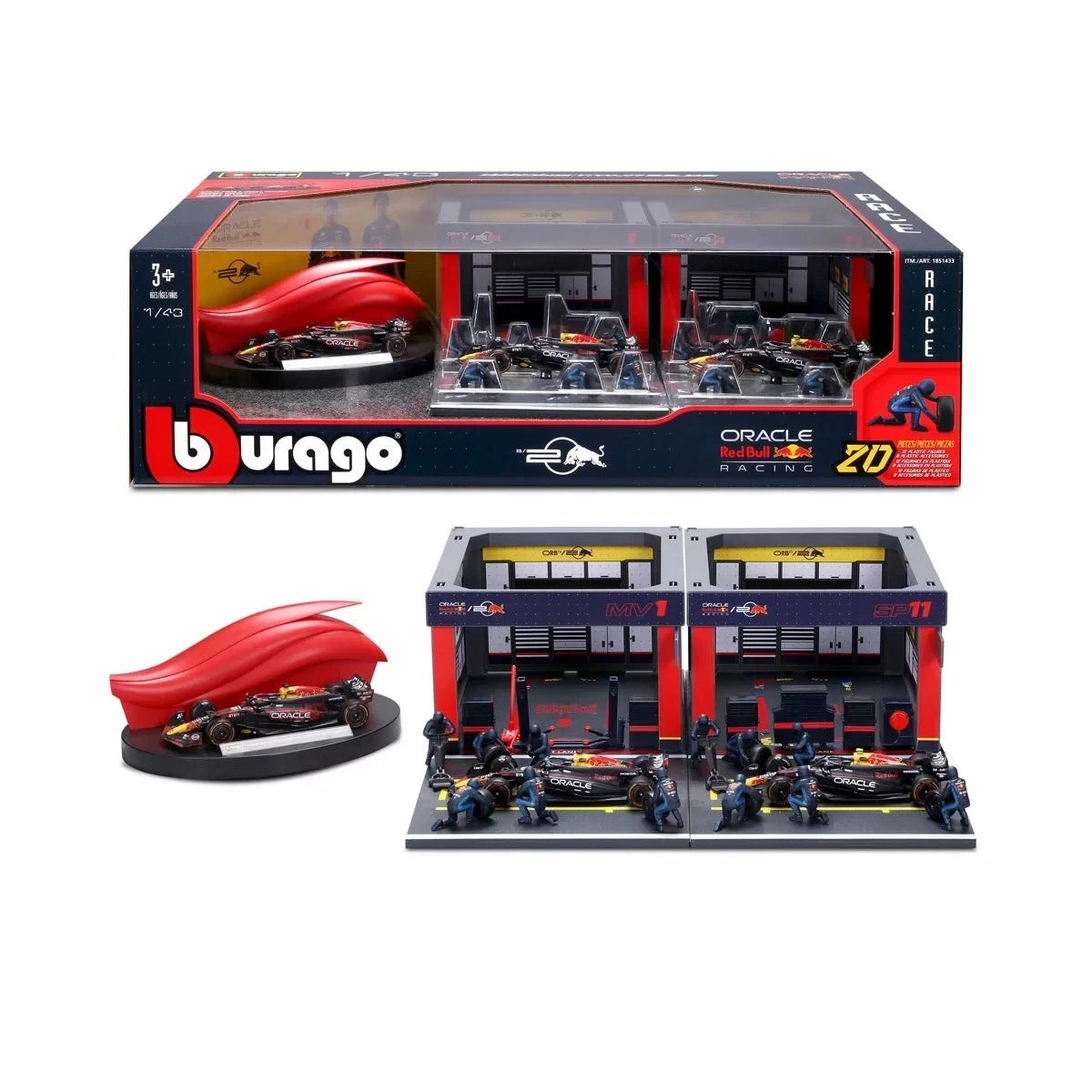 Bburago Deluxe Formula 1 Paddock Set – Ferrari thumbnail