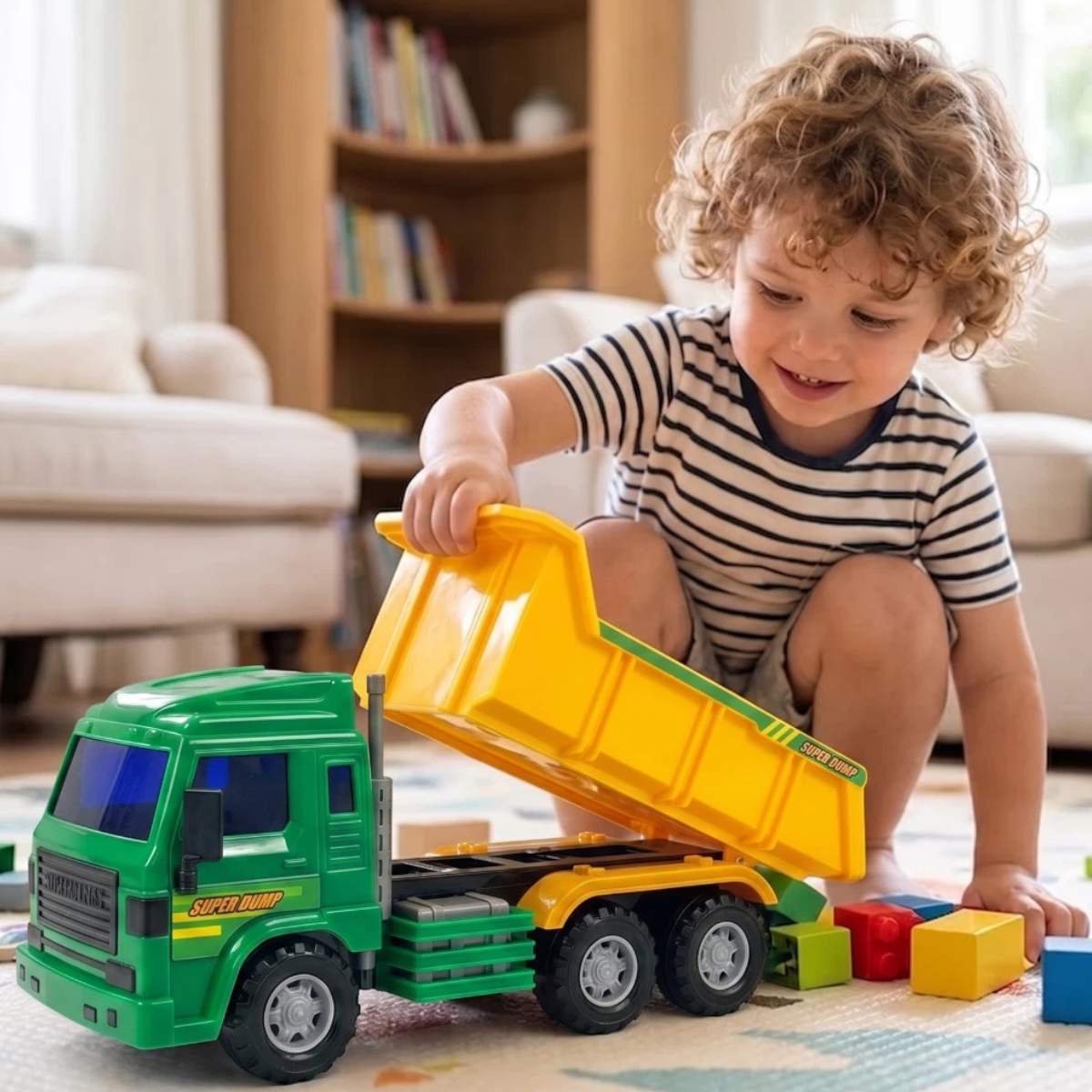 Big-Daddy Construction Dump Truck Toy for Kids thumbnail