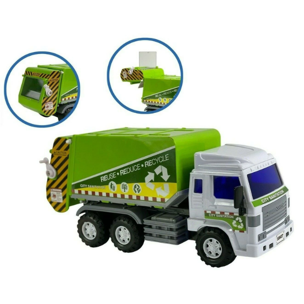 Big-Daddy Full Functional Toy Friction Garbage Rubbish truck Dustbin Lorry. Bring excitement to your child’s playtime with the Big Daddy Medium Duty Friction Powered Garbage Truck! BD-32827 thumbnail