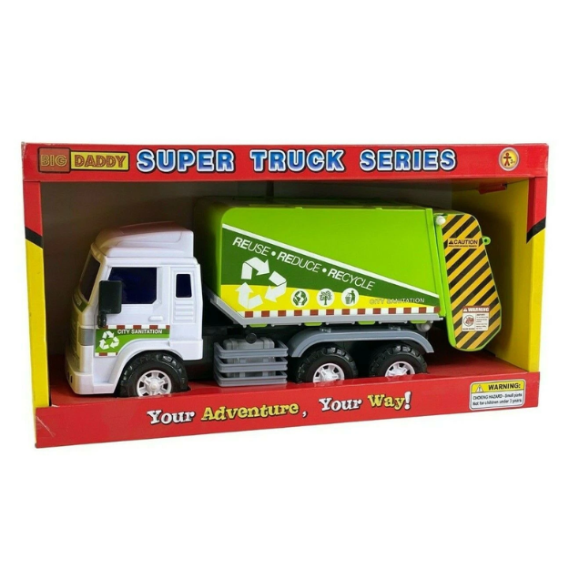 Big-Daddy Full Functional Toy Friction Garbage Rubbish truck Dustbin Lorry. Bring excitement to your child’s playtime with the Big Daddy Medium Duty Friction Powered Garbage Truck! BD-32827 thumbnail