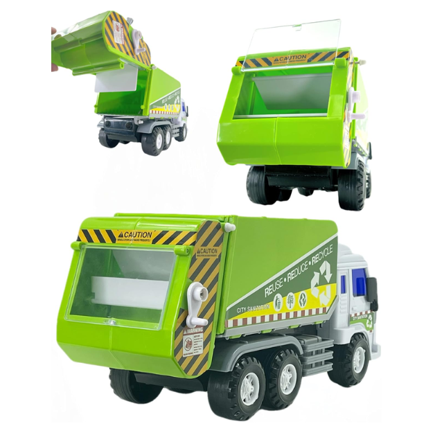 Big-Daddy Full Functional Toy Friction Garbage Rubbish truck Dustbin Lorry. Bring excitement to your child’s playtime with the Big Daddy Medium Duty Friction Powered Garbage Truck! BD-32827 thumbnail