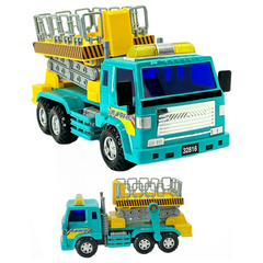 Big-Daddy Medium Duty Friction Powered Bucket Cherry Picker Lift Truck Toy Car Crane. Made from durable, child-safe plastic, the truck is designed to withstand daily play indoors or outdoors.  BD-32816