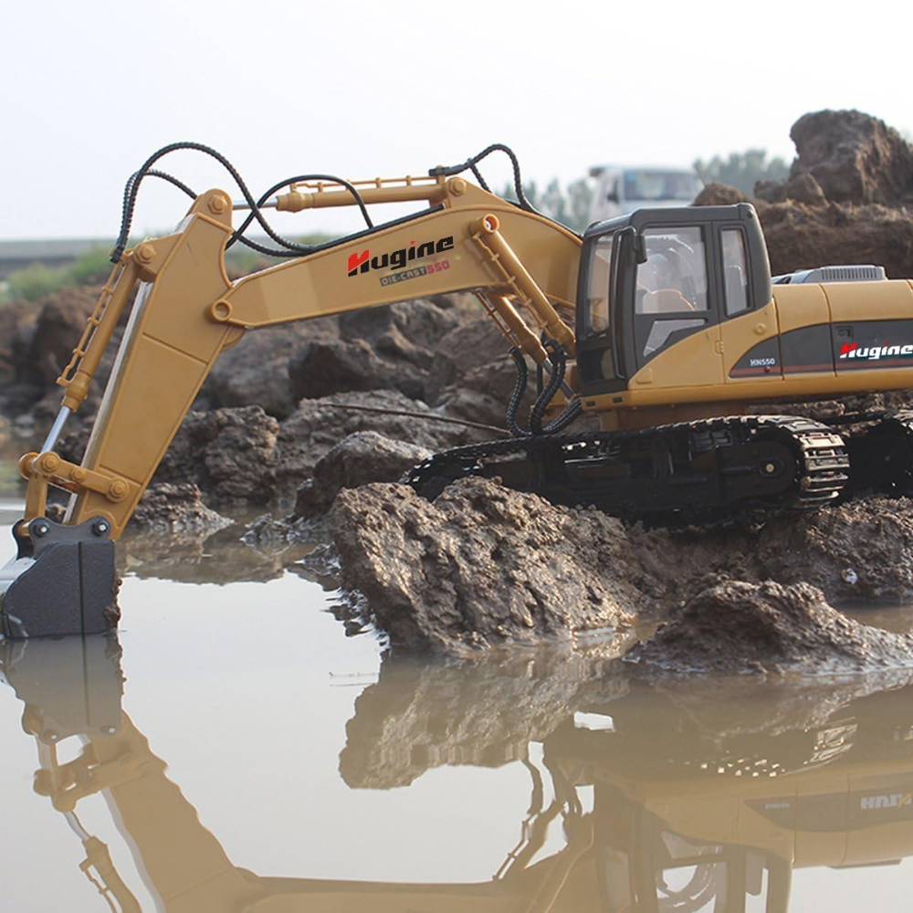 Big-Daddy Super Powerful Full Functional DIE-CAST Remote Control Excavator. The Big-Daddy Professional Heavy Duty Die-Cast Excavator Toy Model (BD-1312) is a realistic replica of the construction-site excavators you see in action. BD-BR1063869 thumbnail