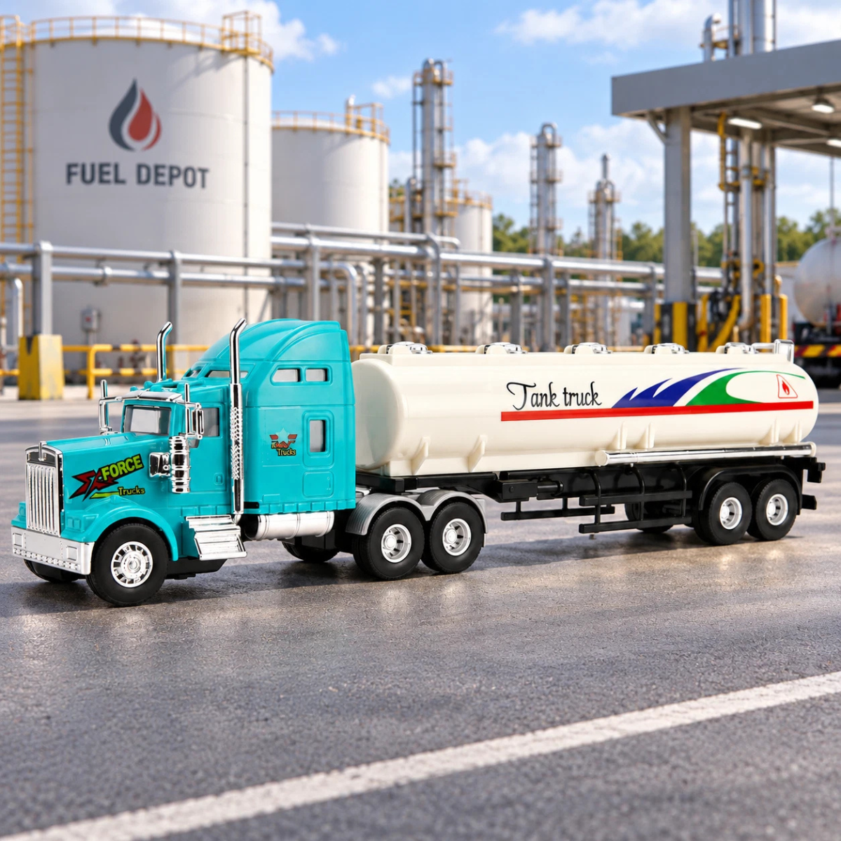 Big Daddy Friction Powered Tanker Truck Toy 19.4 thumbnail