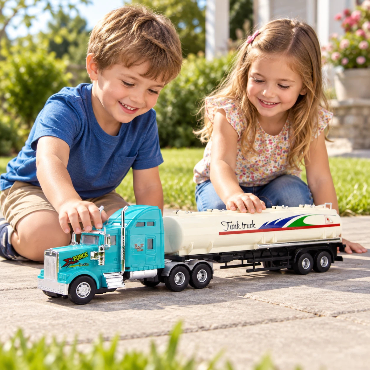 Big Daddy Friction Powered Tanker Truck Toy 19.4 thumbnail