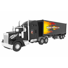 Big Daddy Big Rig Tractor Trailer Transport Toy Trucks Big Toy Truck Series [Tractor trailer] The trailer easily detaches with a simple snap-out and click-in mechanism.  BD-32420