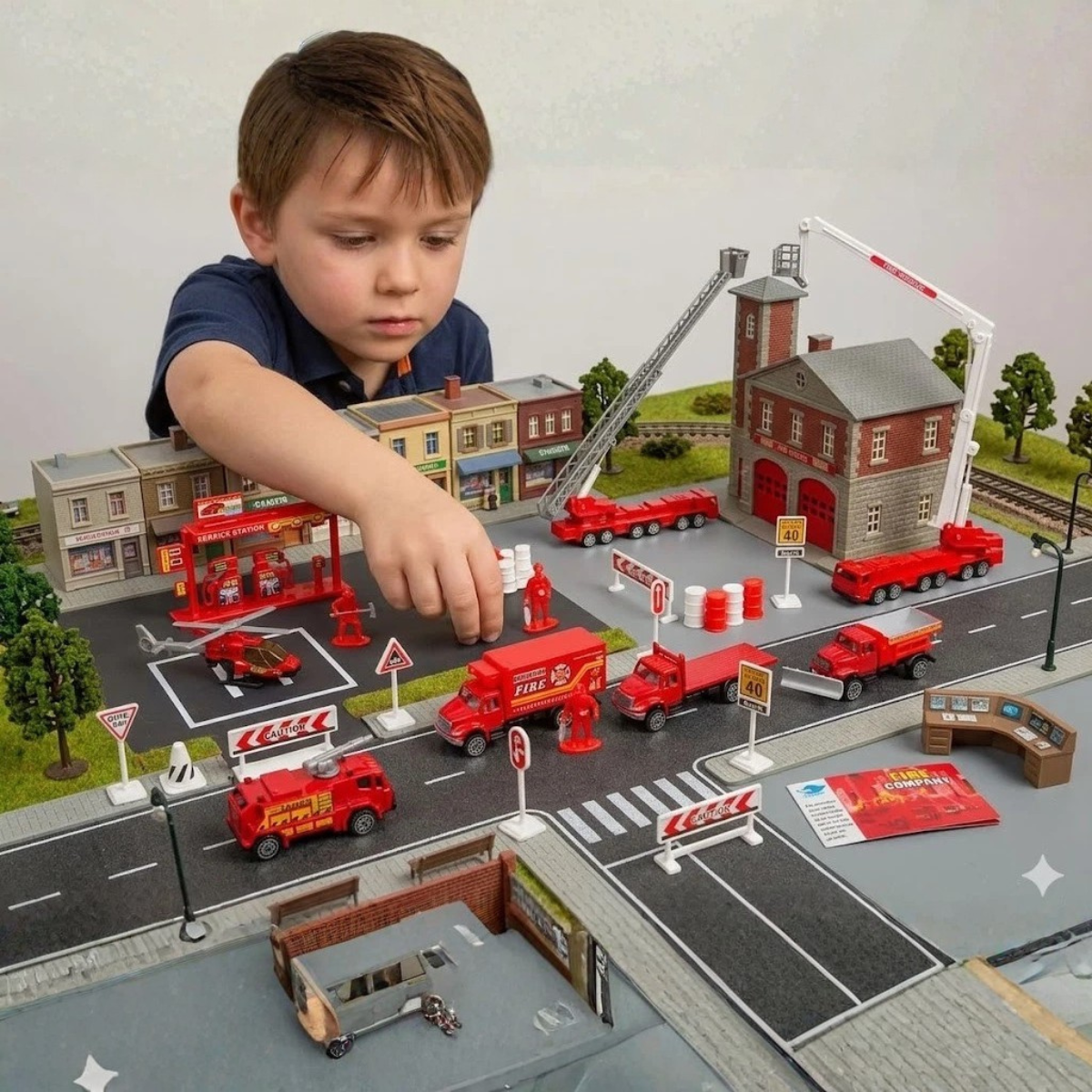 Big Daddy Fire Rescue Play Set with Fire Truck thumbnail