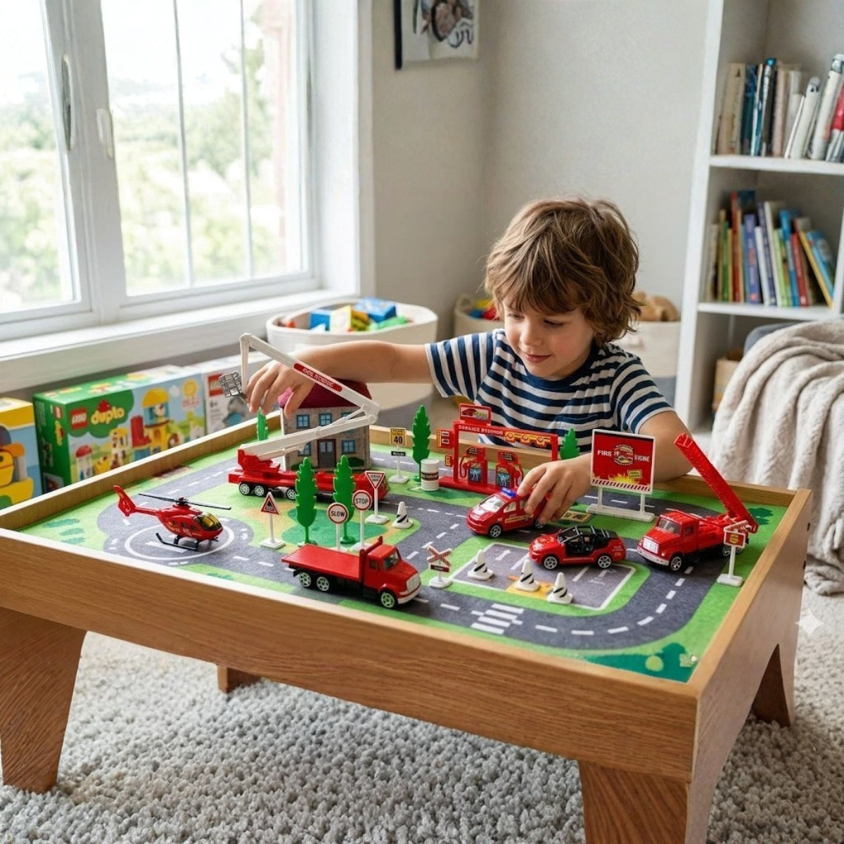 Big Daddy Fire Truck Toy Set – 26pcs Rescue Vehicles thumbnail