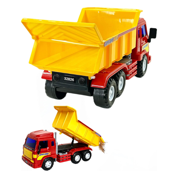 Big Daddy Full Size Medium Duty Dump Truck and Excavator Construction Toy Set  The Big-Daddy Let’s Pretend Dump Truck is an ideal toy for turning your child’s imaginative play into a fun and realistic adventure. BD-32829 thumbnail