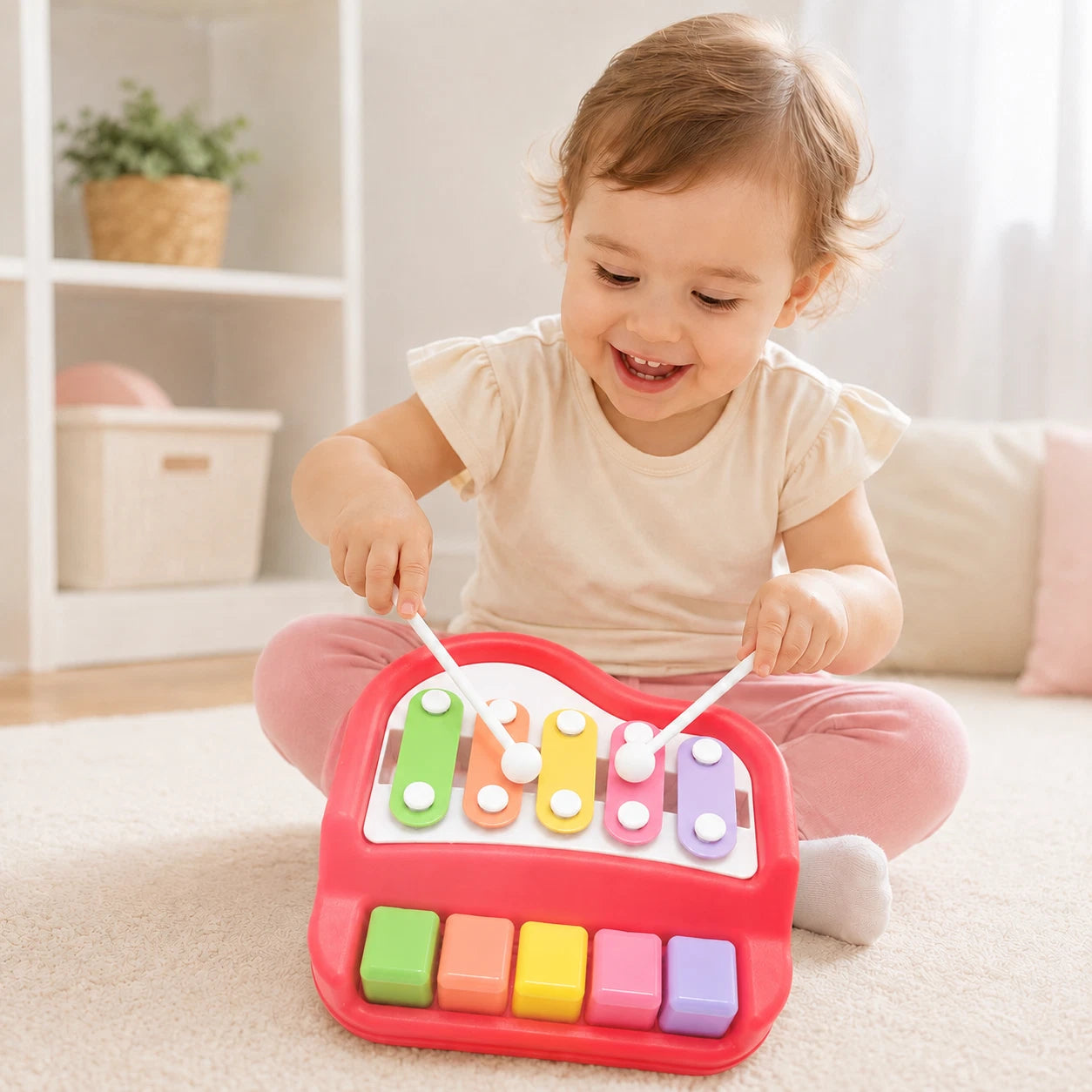 Big Daddy Mini Xylophone Piano Musical Toy for Toddlers 18M+ thumbnail
