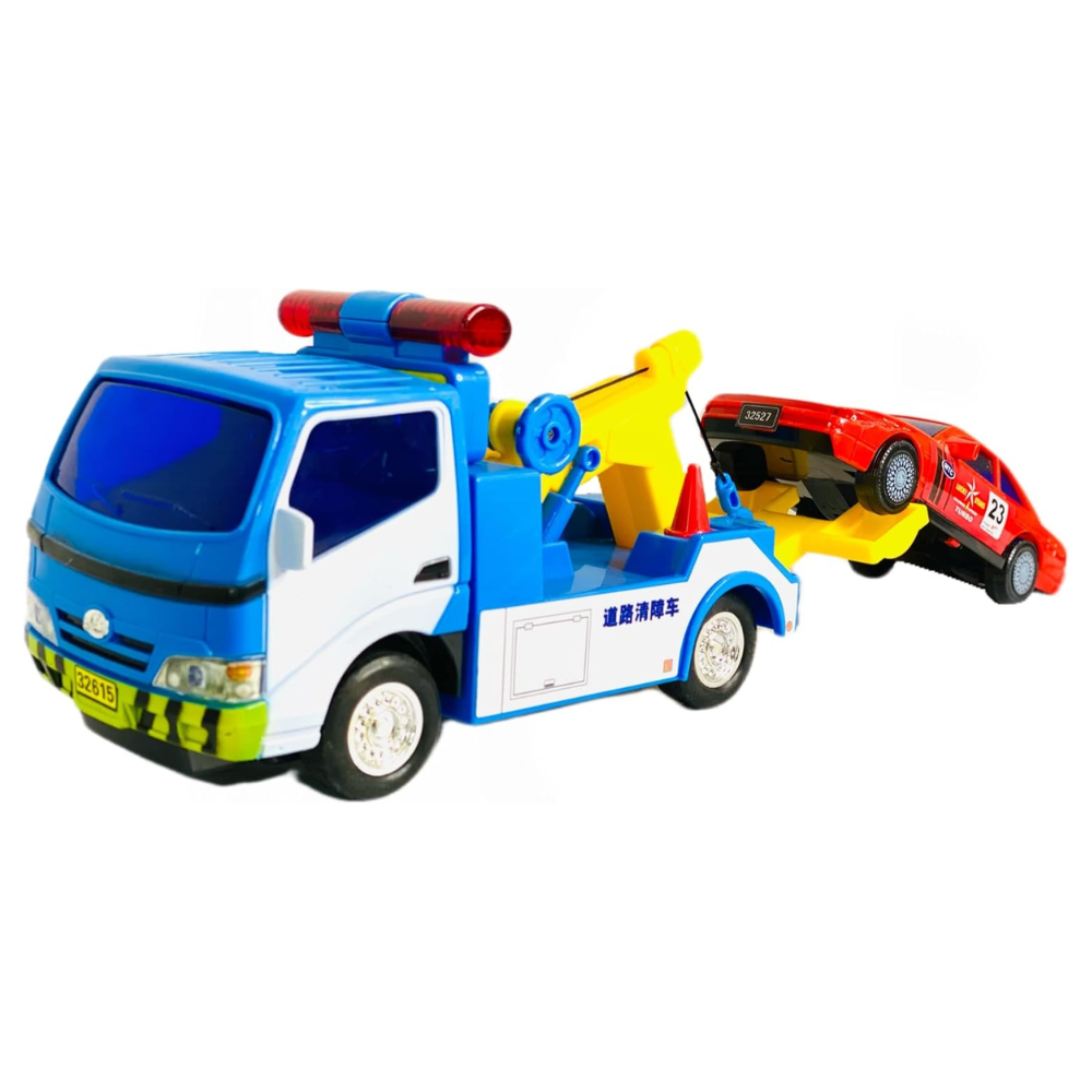 Big Daddy Police Wrecker Truck And Toy Car Combo Set Tow Truck. The Big Daddy Police Tow Truck is the perfect pick for kids who are fascinated by large trucks or love building a collection.  BD-32527 thumbnail