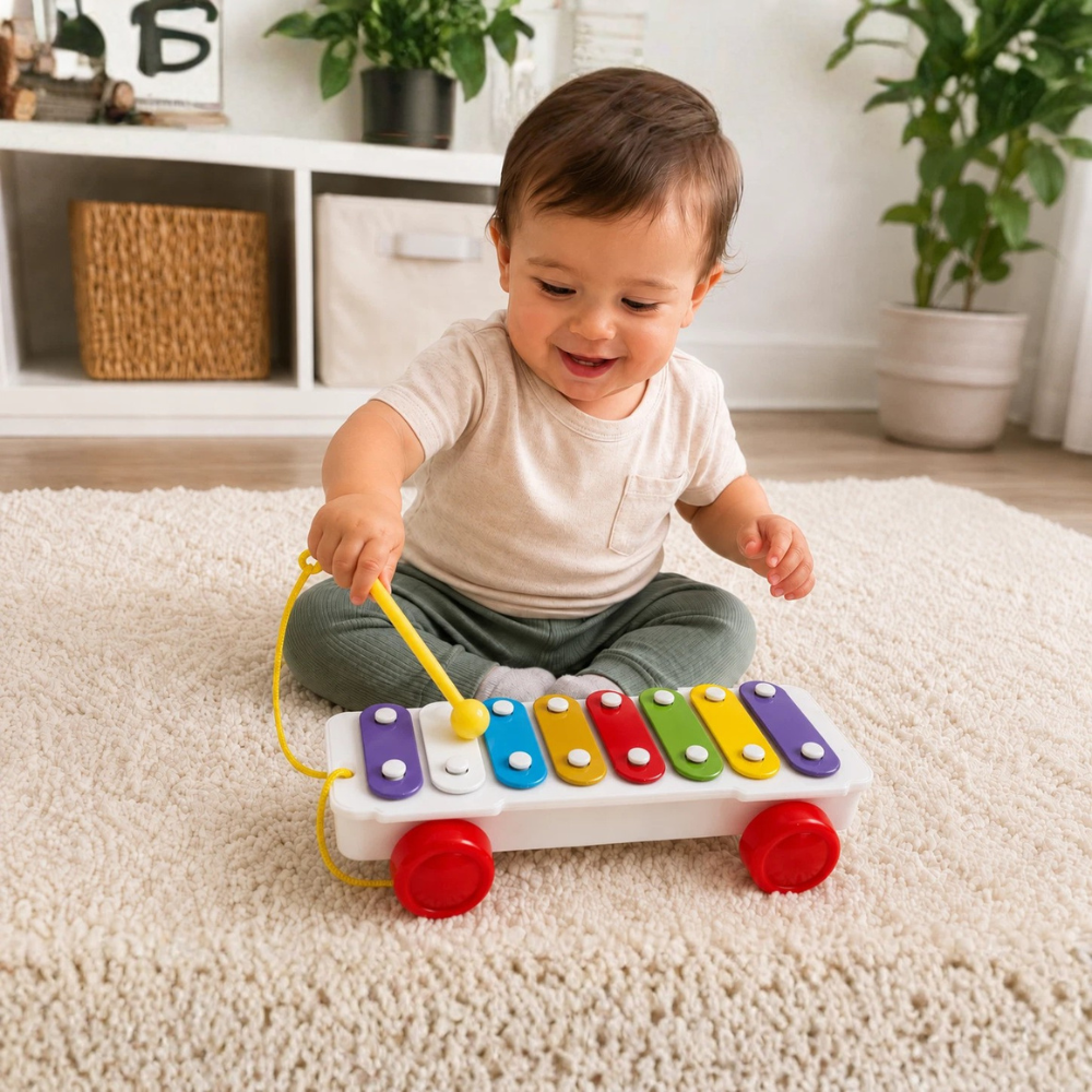 Big Daddy Pull Along 8-Key Xylophone Musical Learning Toy thumbnail
