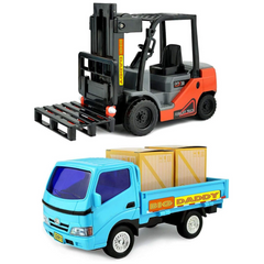 Big Daddy Toy Truck And Fork Lift Combo Set Forklift BD-32526