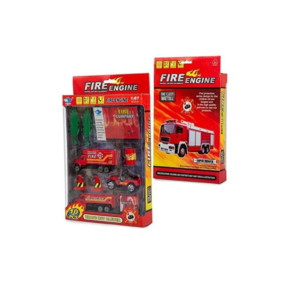 Big Daddy Trucks - 17 piece City Fire Rescue thumbnail