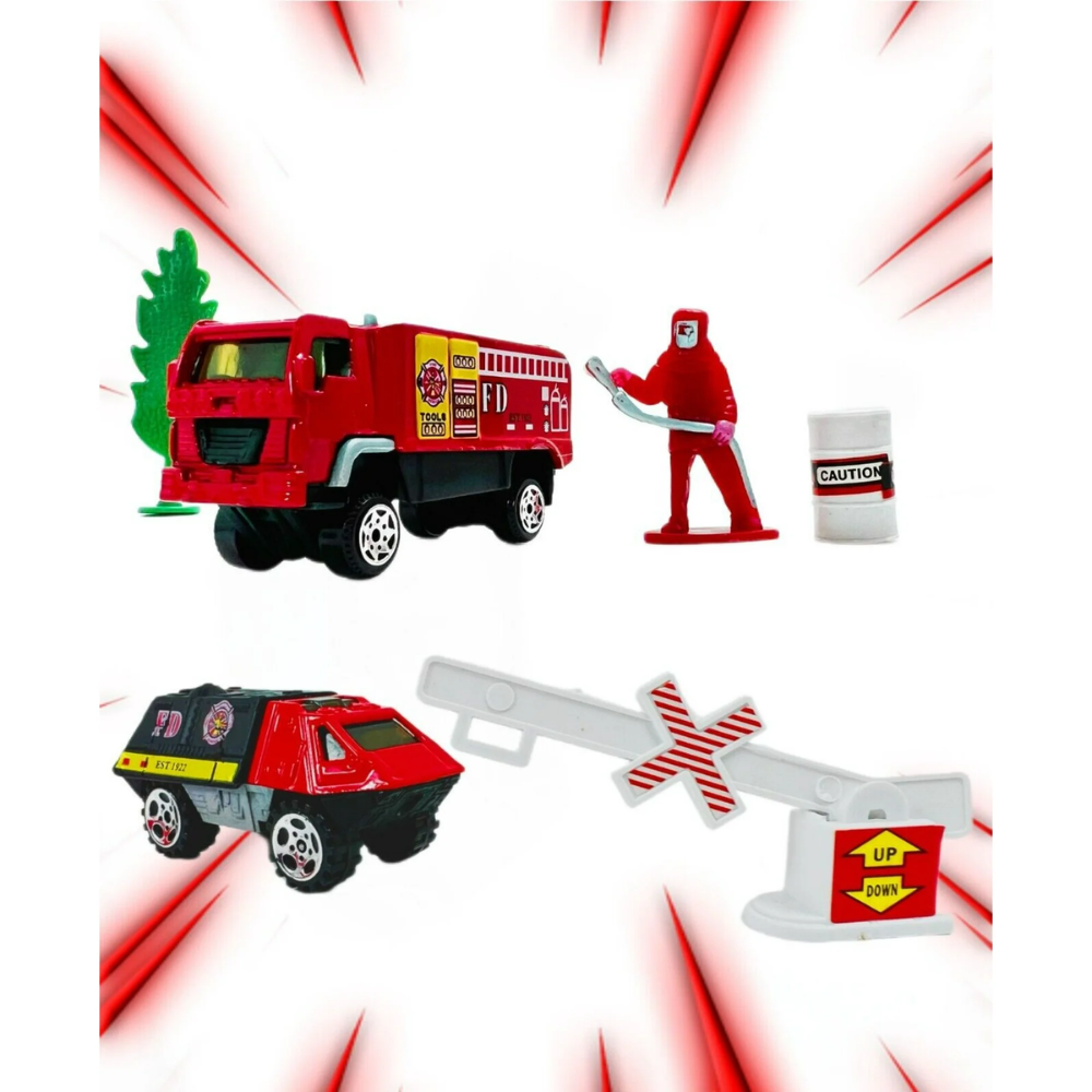Big Daddy Trucks - 17 piece City Fire Rescue thumbnail