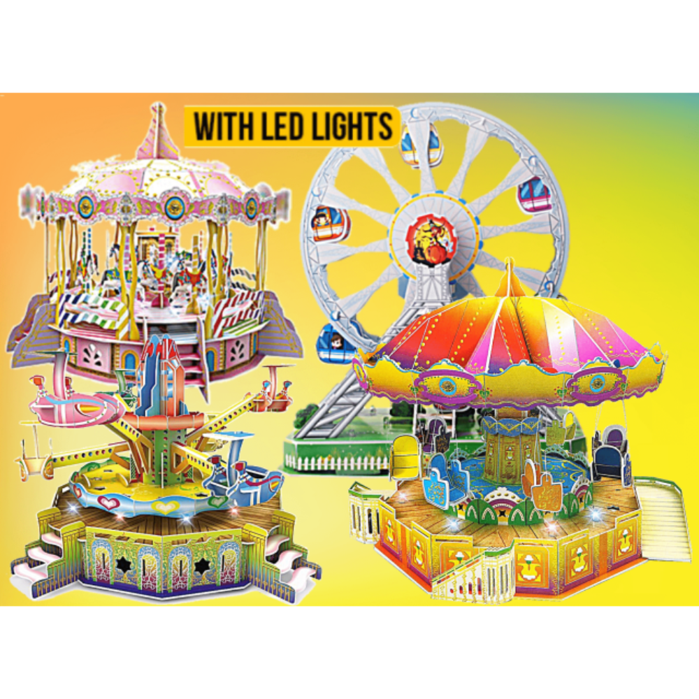 Big Daddy's 3-D Puzzel Building Set ferris wheel Amusement Park Series With Lights, Sound. Big Daddy’s 3-D Puzzle Building Set brings an exciting twist to traditional puzzle-making by encouraging creativity and imaginative play.  BD-C993217 thumbnail