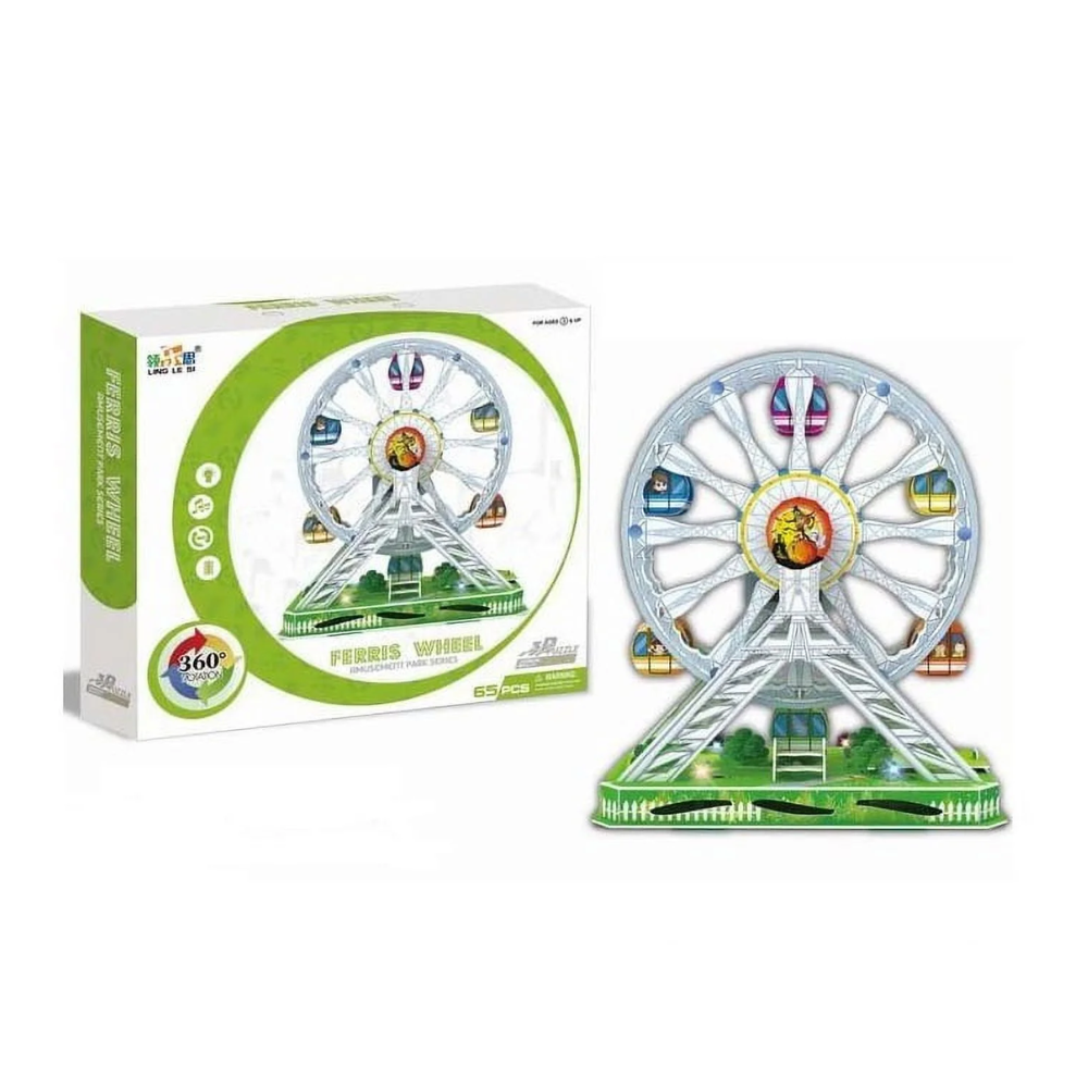 Big Daddy's 3-D Puzzel Building Set ferris wheel Amusement Park Series With Lights, Sound. Big Daddy’s 3-D Puzzle Building Set brings an exciting twist to traditional puzzle-making by encouraging creativity and imaginative play.  BD-C993217 thumbnail