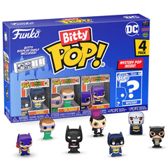 Bitty POP! DC Batman Adam West 4-Pack Mini Vinyl Figures Collectible Display Set
