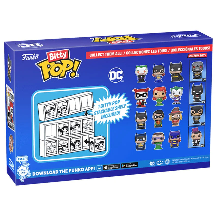 Bitty POP! DC Batman Adam West 4-Pack Mini Vinyl Figures Collectible Display Set thumbnail