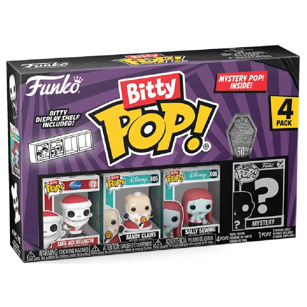 Bitty POP: TNBC- Santa Jack 4PK F-73022 thumbnail