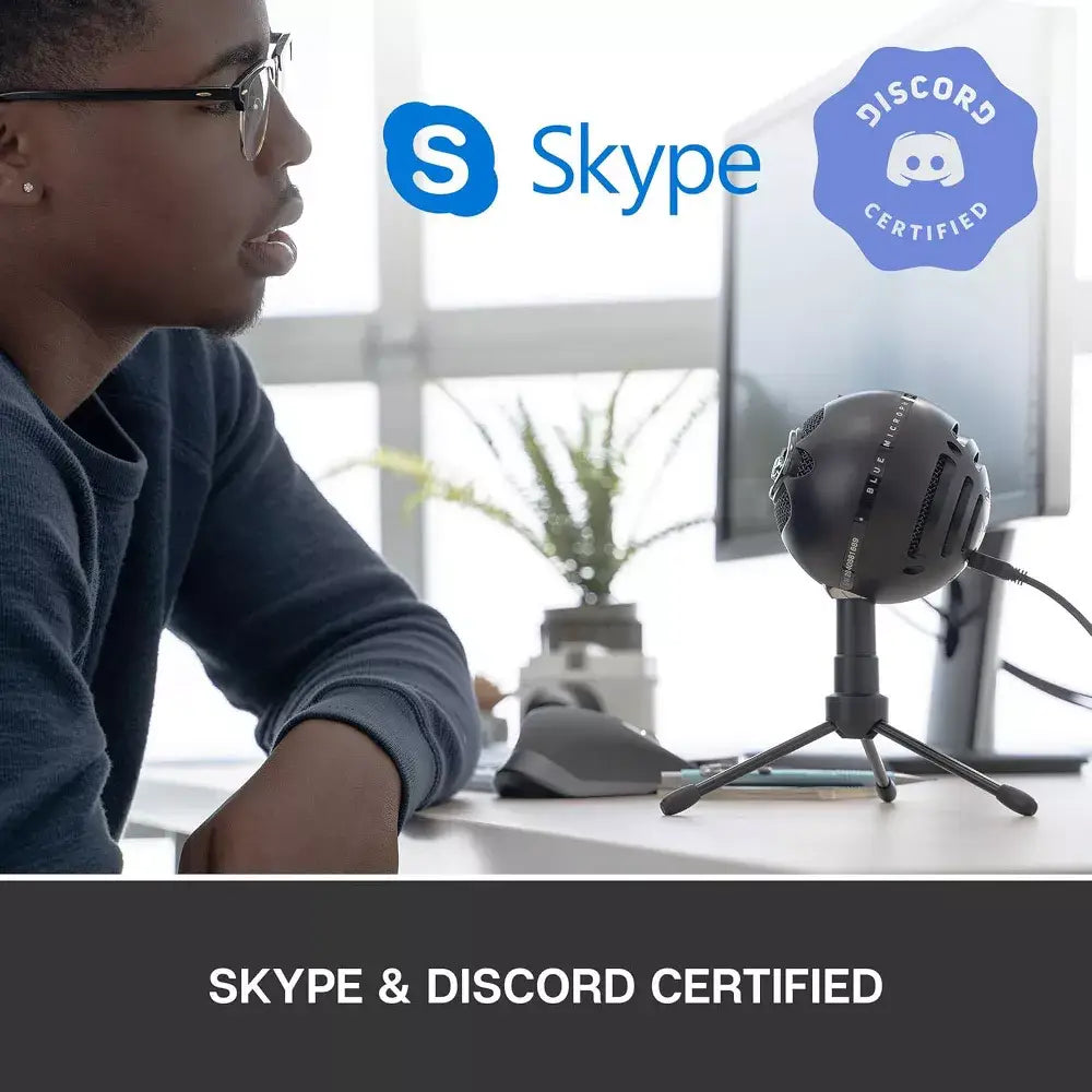 Blue Snowball Ice USB Gaming Condenser Microphone - Black thumbnail