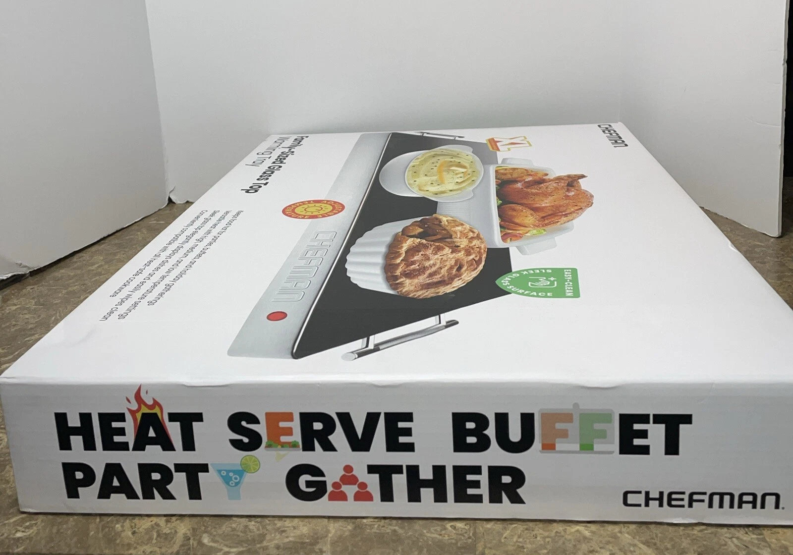 Chefman Electric Food Warmer Buffet Server – 3-Section Adjustable Heated Food Tray for Parties, Buffets, and Family Meals thumbnail