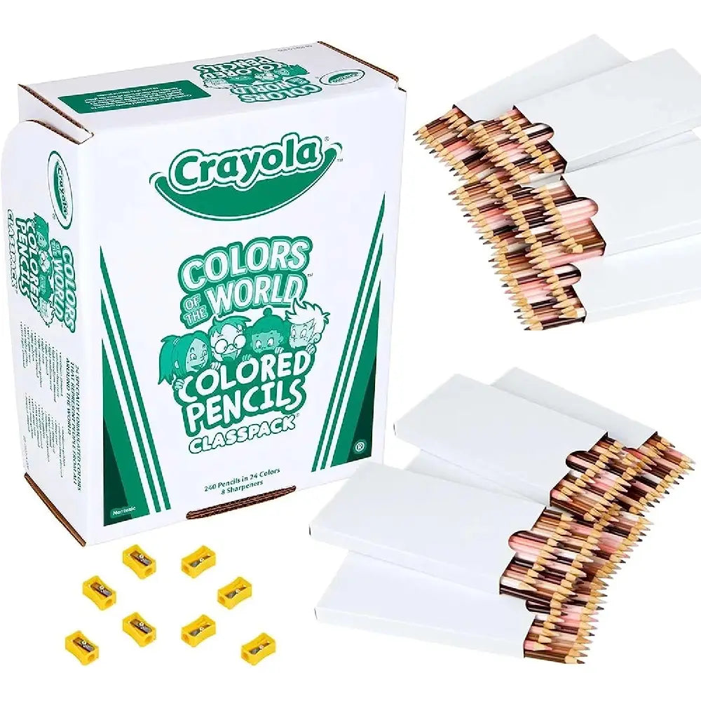 Crayola Colors of the World Skin Tone 240 Colored Pencils 68-2023 thumbnail