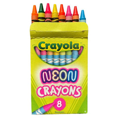 Crayola Neon Crayons 8 Count 52-3479
