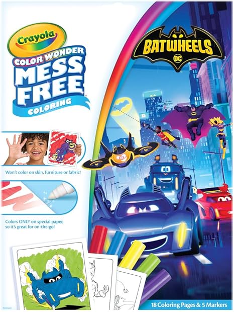 Crayola Batwheels Color Wonder Activity Set, Batman Mess Free Coloring Pages for Toddlers, Batman Gifts, Toys for Boys & Girls thumbnail
