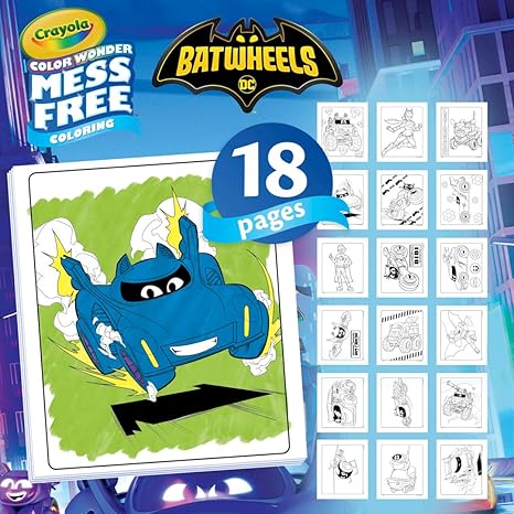 Crayola Batwheels Color Wonder Activity Set, Batman Mess Free Coloring Pages for Toddlers, Batman Gifts, Toys for Boys & Girls thumbnail