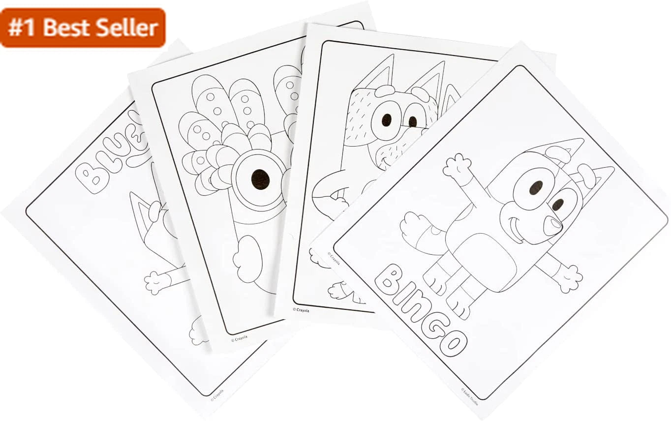Crayola Bluey Color Wonder Coloring Set, 18 Bluey Coloring Pages, Toddler Stocki thumbnail