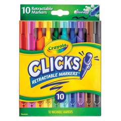 Crayola Clicks Retractable Tip Markers 10ct 58-8370