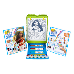 Crayola Color Wonder Coloring Book Easel Pages & Markers Mess Free Coloring Moana. This set includes 18 Moana coloring pages, 30 bonus pages, 5 Color Wonder markers, 6 Color Wonder finger paints, and a brush. 75-7120