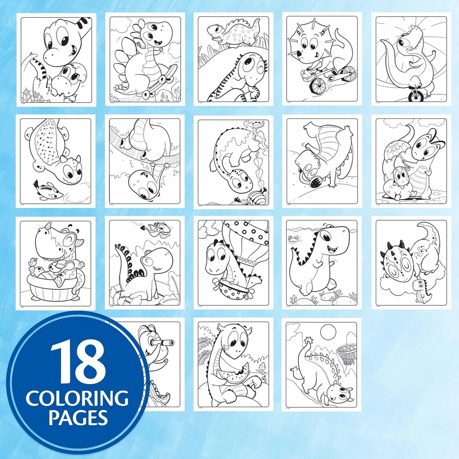 Crayola Color Wonder Prehistoric Pals, Dinosaur Coloring Pages, Mess Free thumbnail