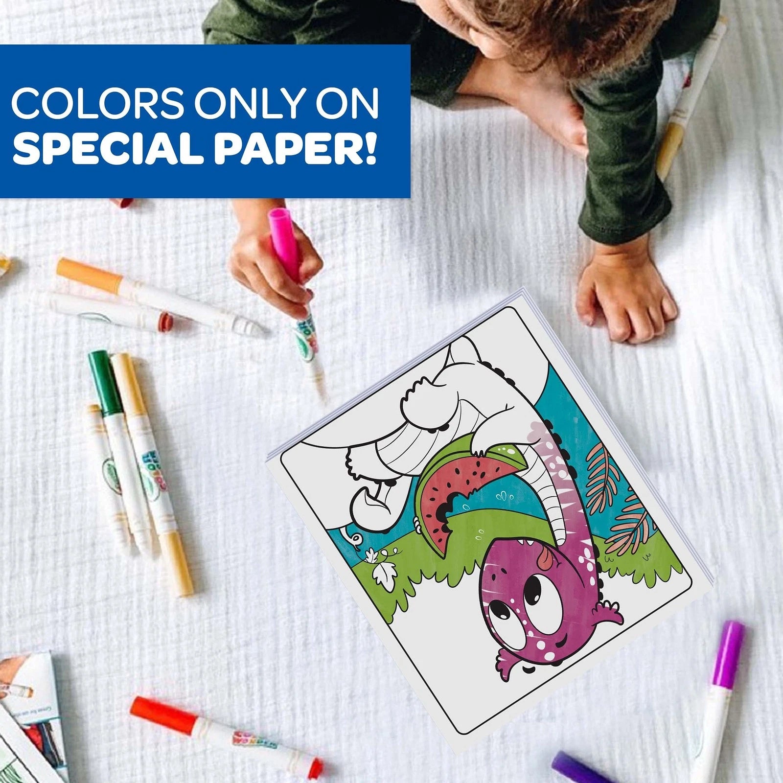 Crayola Color Wonder Prehistoric Pals, Dinosaur Coloring Pages, Mess Free thumbnail